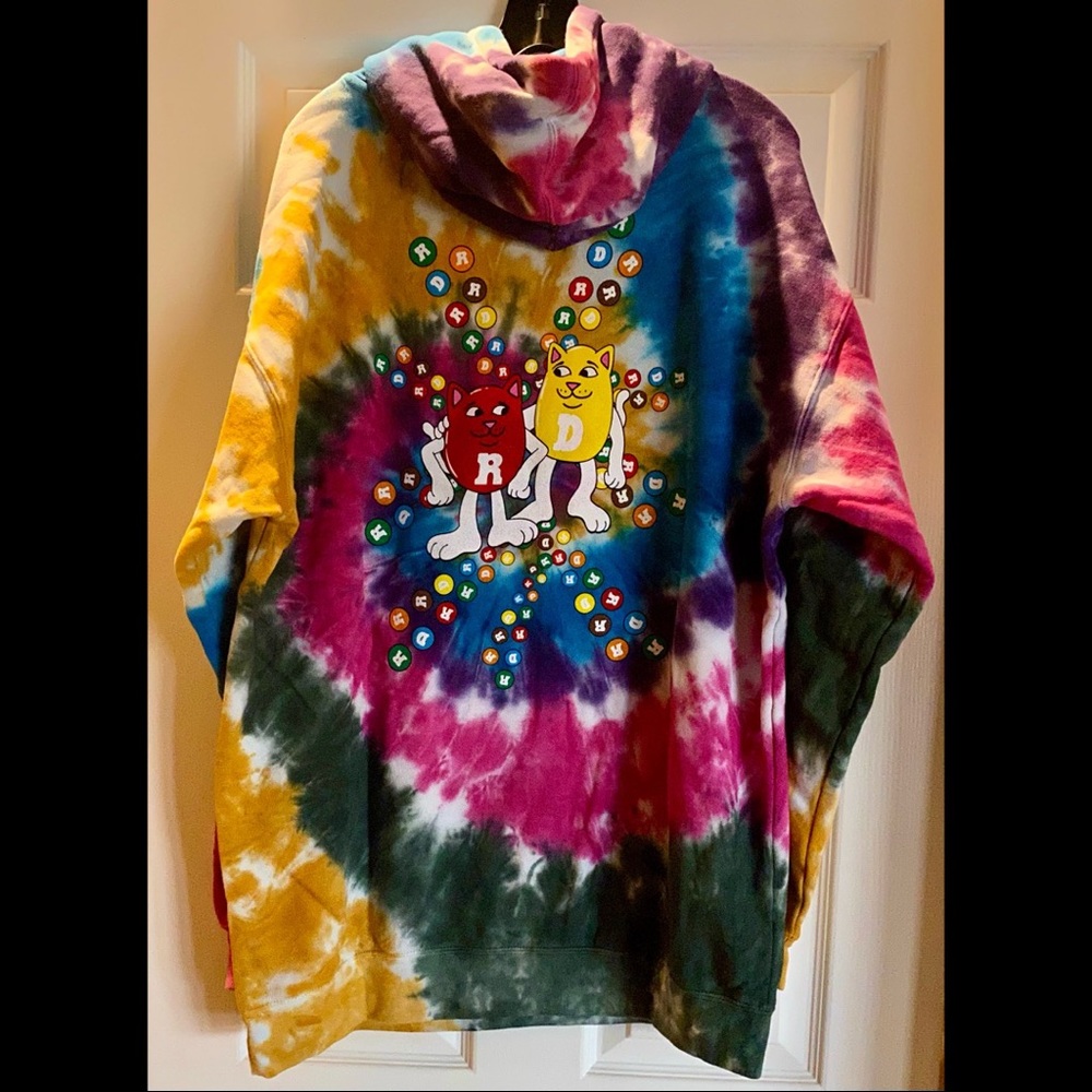 New RIPNDIP spiral tie dye hoodie - Picture 6 of 10